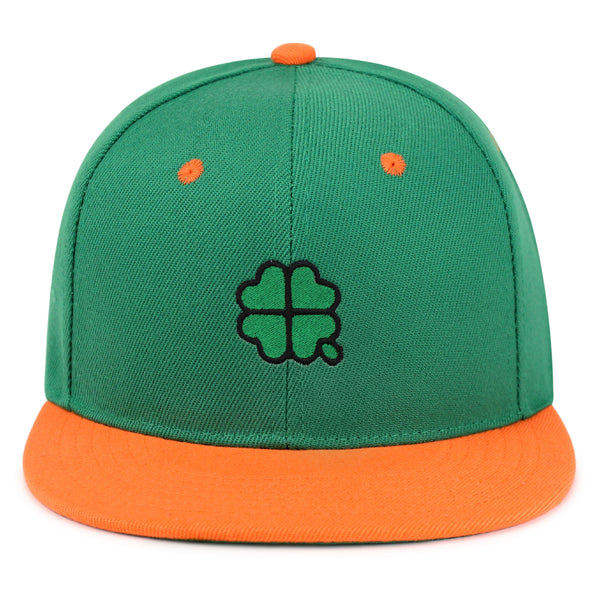 Four Leaf Clover  Snapback Hat Embroidered Hip-Hop Baseball Cap Clove Lucky