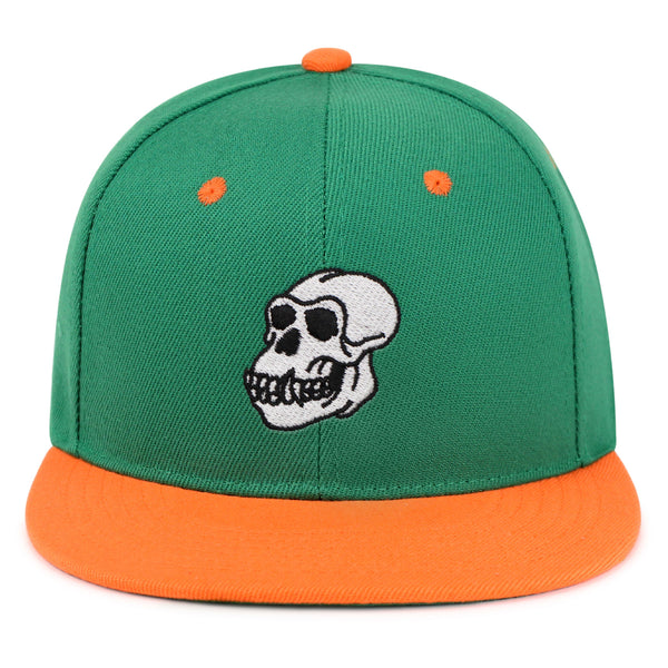 Gorilla Skull Snapback Hat Embroidered Hip-Hop Baseball Cap Skelton