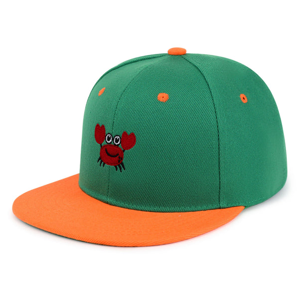 Funny Crab Snapback Hat Embroidered Hip-Hop Baseball Cap Ocean Sea Fishing