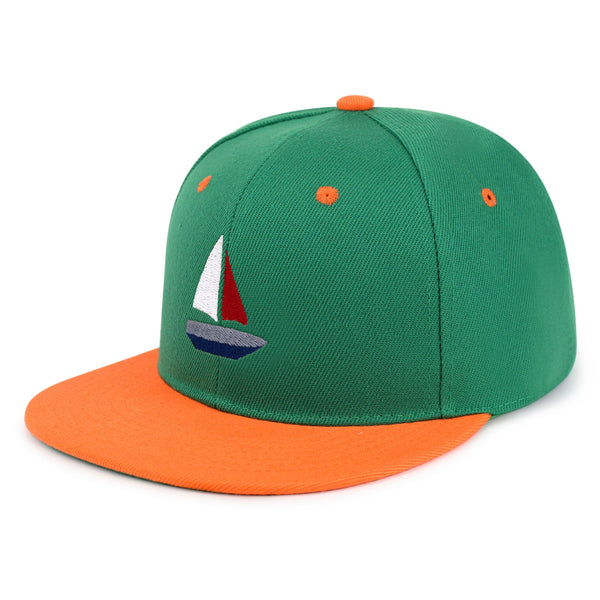 Cute Boat Snapback Hat Embroidered Hip-Hop Baseball Cap Sailor Ocean