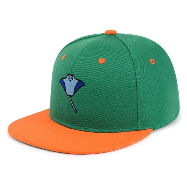 Stingray Snapback Hat Embroidered Hip-Hop Baseball Cap Fishing Ocean