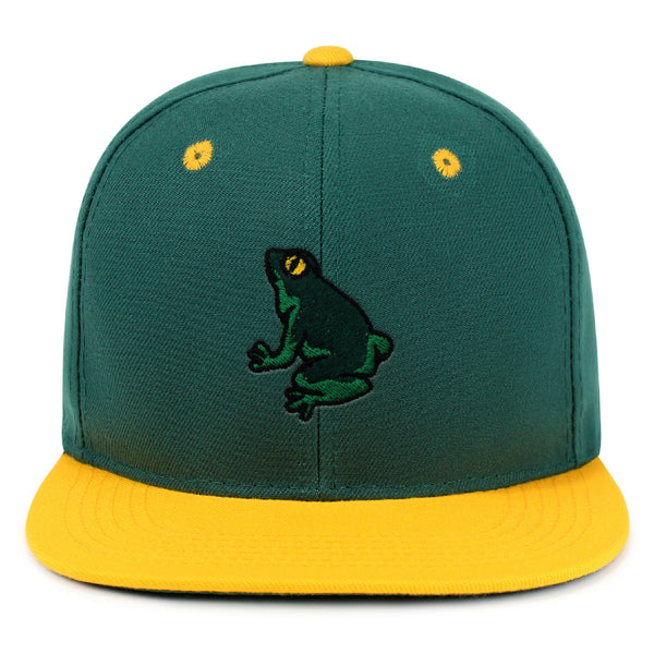 Frog Snapback Hat Embroidered Hip-Hop Baseball Cap Pond