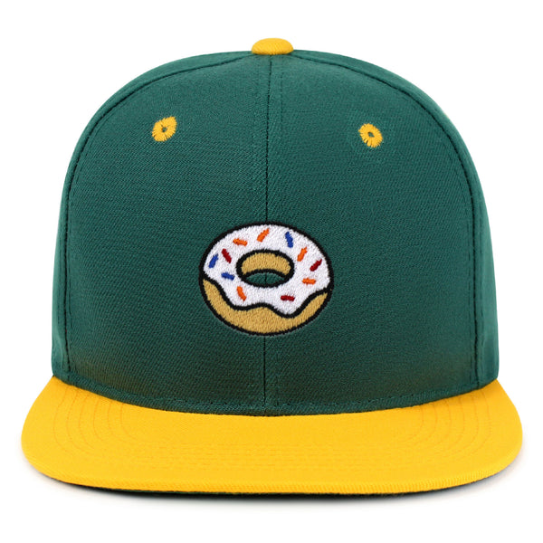 Donut Snapback Hat Embroidered Hip-Hop Baseball Cap Doughtnut Snack