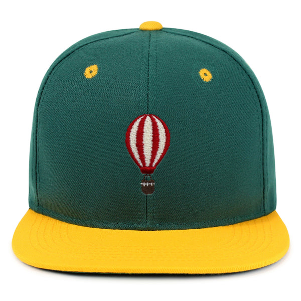 Hot Air Ballon Snapback Hat Embroidered Hip-Hop Baseball Cap Travel Fly Sky