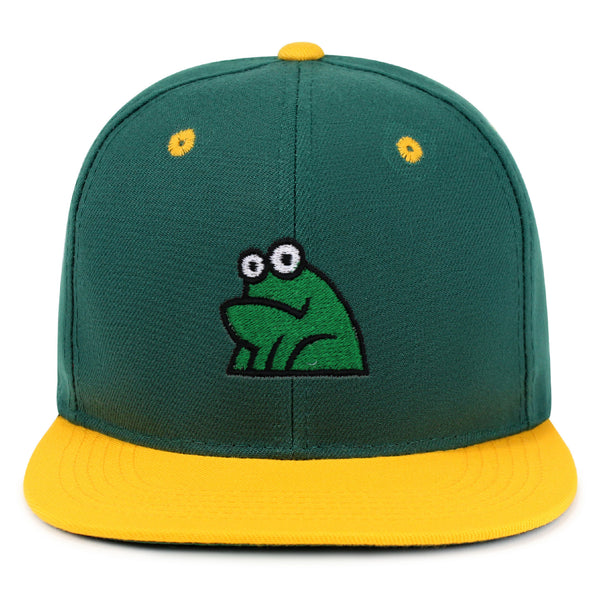 Frog Snapback Hat Embroidered Hip-Hop Baseball Cap Funny