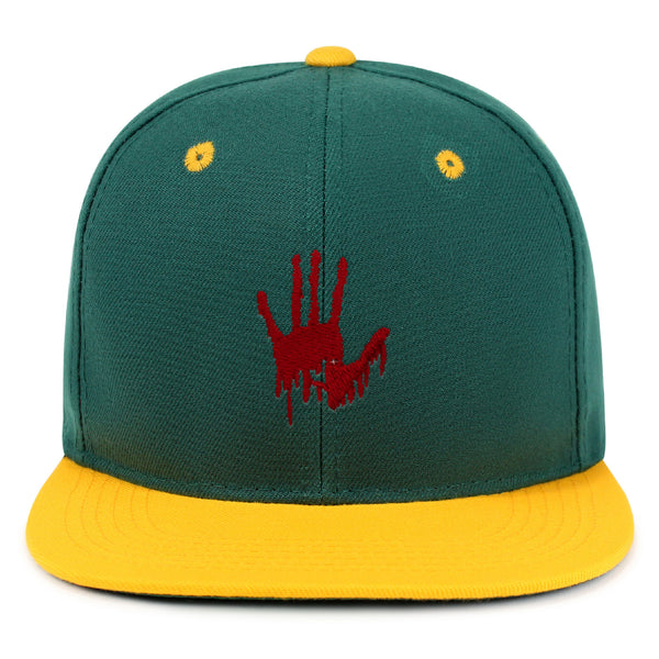 Bloody Hand Snapback Hat Embroidered Hip-Hop Baseball Cap Horror