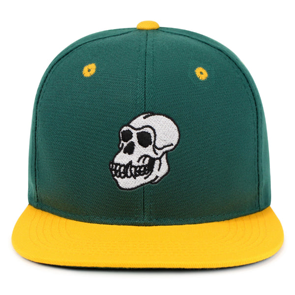 Gorilla Skull Snapback Hat Embroidered Hip-Hop Baseball Cap Skelton