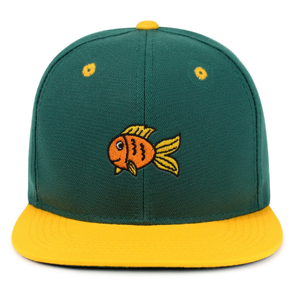 Goldfish Snapback Hat Embroidered Hip-Hop Baseball Cap Finding Fish