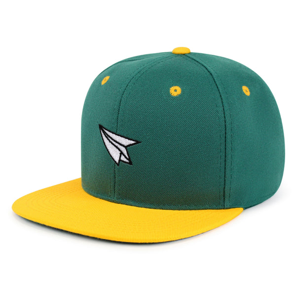 Paper Airplane Snapback Hat Embroidered Hip-Hop Baseball Cap Plane Sky