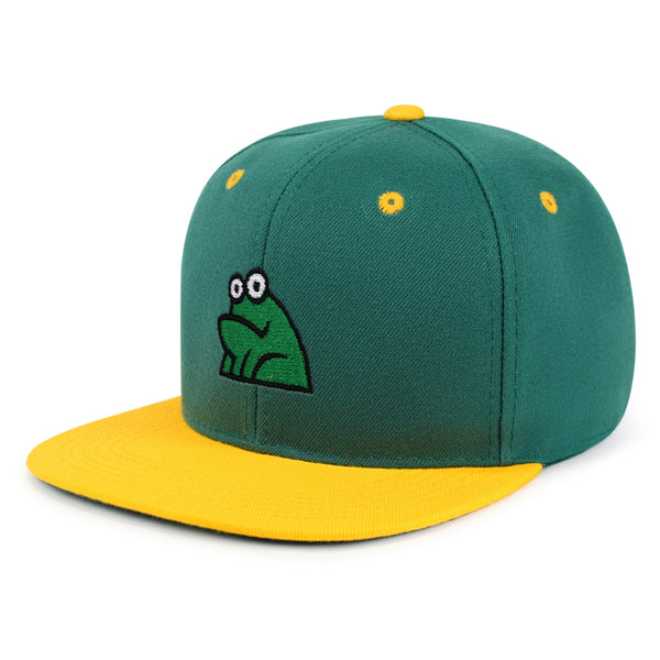 Frog Snapback Hat Embroidered Hip-Hop Baseball Cap Funny