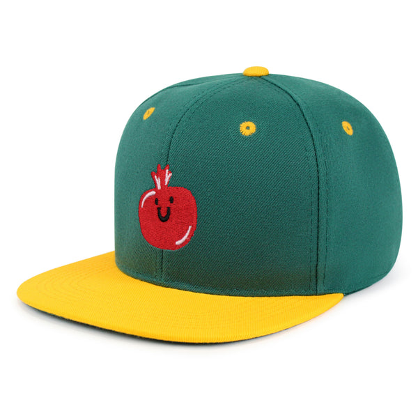 Pomegranate Snapback Hat Embroidered Hip-Hop Baseball Cap Fruit Grenade