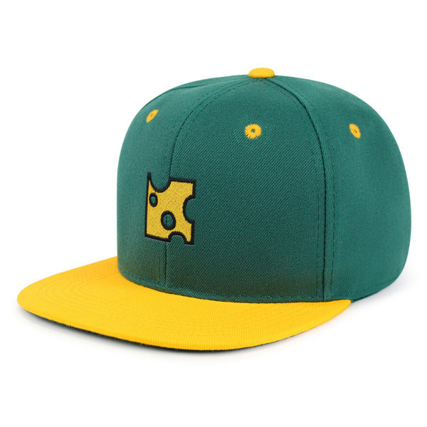 Slice of Cheese  Snapback Hat Embroidered Hip-Hop Baseball Cap Sandwich