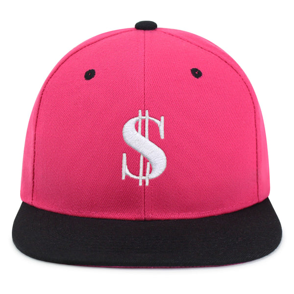 Dollar Sign Snapback Hat Embroidered Hip-Hop Baseball Cap Money Cash