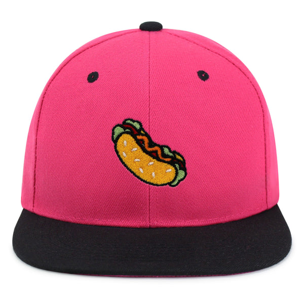 Hot Dog Snapback Hat Embroidered Hip-Hop Baseball Cap Fast Food