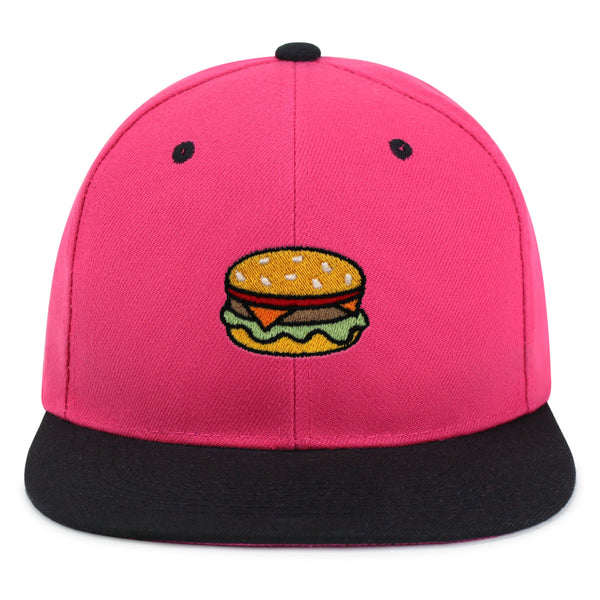 Hamburger Snapback Hat Embroidered Hip-Hop Baseball Cap Fast Food