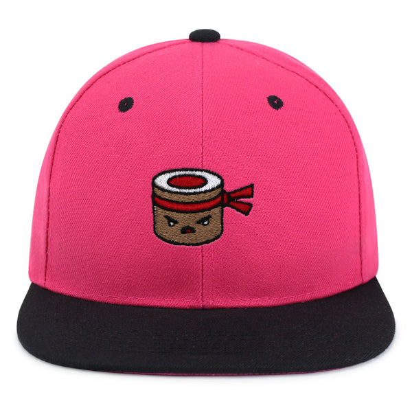 Angry Sushi Snapback Hat Embroidered Hip-Hop Baseball Cap Japanese