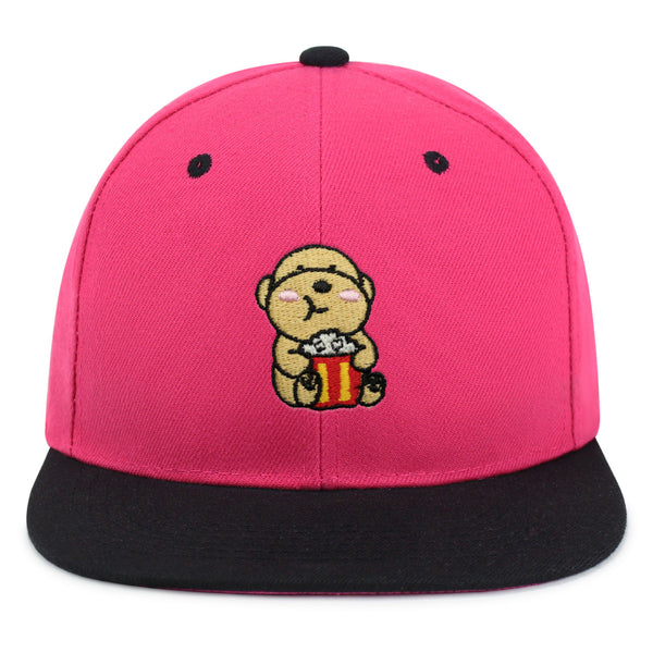 Popcorn Dog Snapback Hat Embroidered Hip-Hop Baseball Cap Puppy Poodle