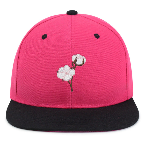 Cotton Flower Snapback Hat Embroidered Hip-Hop Baseball Cap Tree