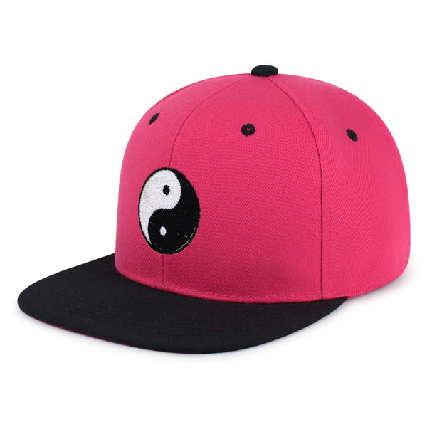 Ying Yang Snapback Hat Embroidered Hip-Hop Baseball Cap Asian Meditation