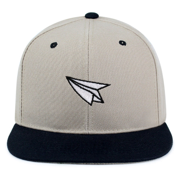 Paper Airplane Snapback Hat Embroidered Hip-Hop Baseball Cap Plane Sky