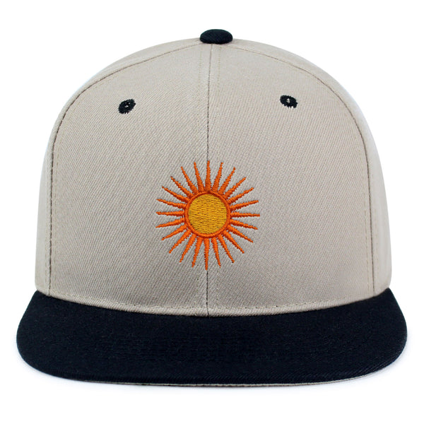 Sun Snapback Hat Embroidered Hip-Hop Baseball Cap Sunny Summer