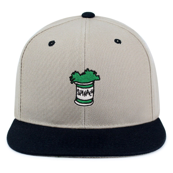 Spinach Leaf  Snapback Hat Embroidered Hip-Hop Baseball Cap Captain