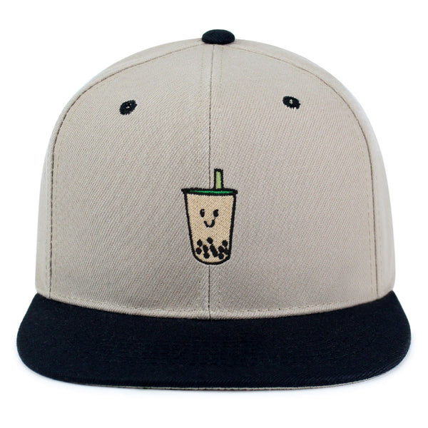 Boba Tea  Snapback Hat Embroidered Hip-Hop Baseball Cap Pearl