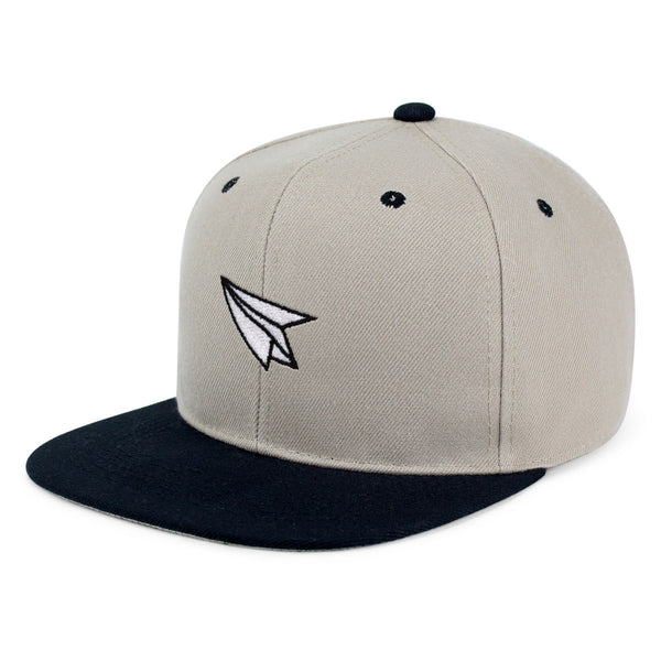 Paper Airplane Snapback Hat Embroidered Hip-Hop Baseball Cap Plane Sky