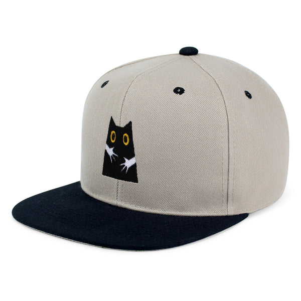 Hugs Snapback Hat Embroidered Hip-Hop Baseball Cap Black Cat Mom