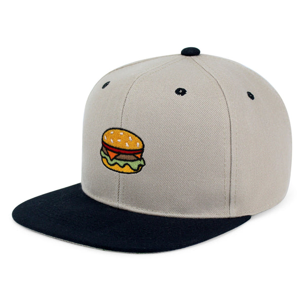 Hamburger Snapback Hat Embroidered Hip-Hop Baseball Cap Fast Food