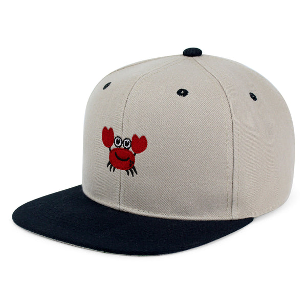 Funny Crab Snapback Hat Embroidered Hip-Hop Baseball Cap Ocean Sea Fishing