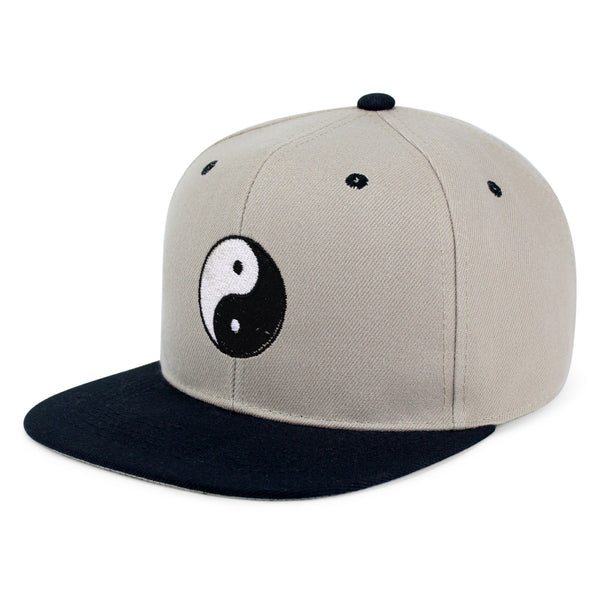 Ying Yang Snapback Hat Embroidered Hip-Hop Baseball Cap Asian Meditation