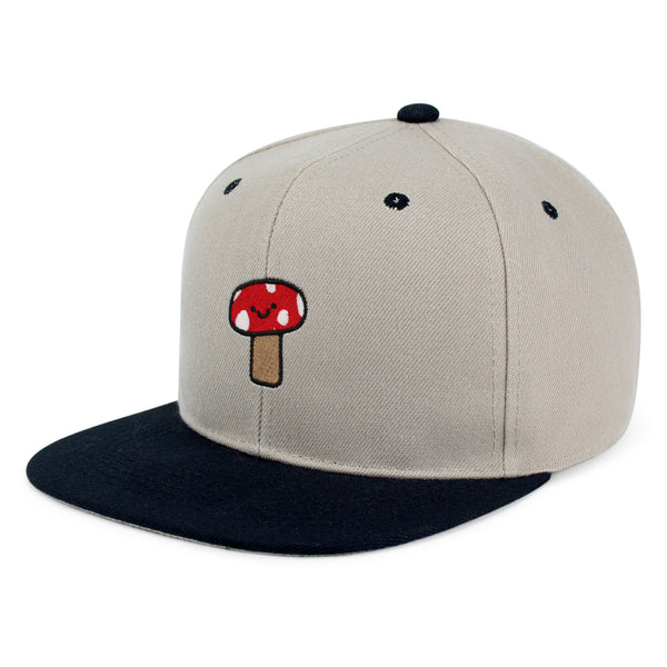 Mushroom Snapback Hat Embroidered Hip-Hop Baseball Cap Cute