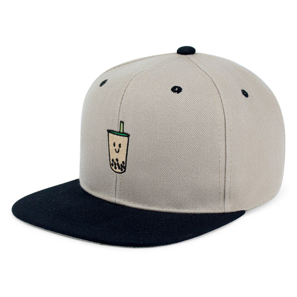 Boba Tea  Snapback Hat Embroidered Hip-Hop Baseball Cap Pearl