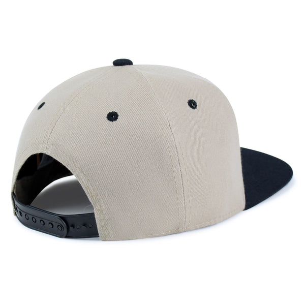 Skull Side View Snapback Hat Embroidered Hip-Hop Baseball Cap Grunge