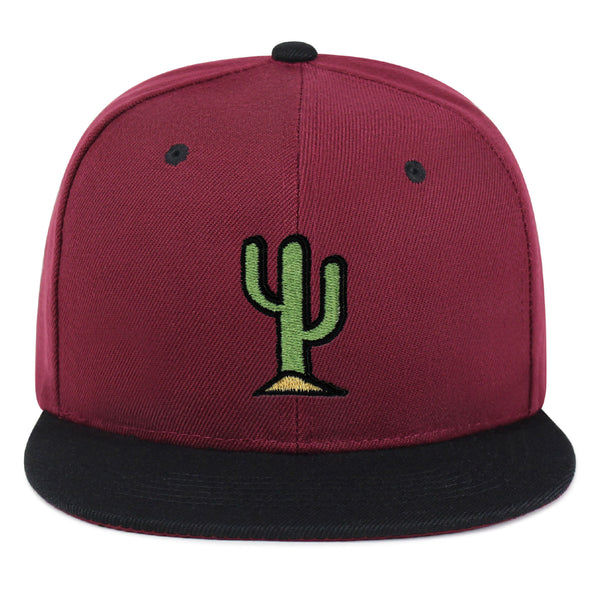 Cactus Snapback Hat Embroidered Hip-Hop Baseball Cap Desert Hot