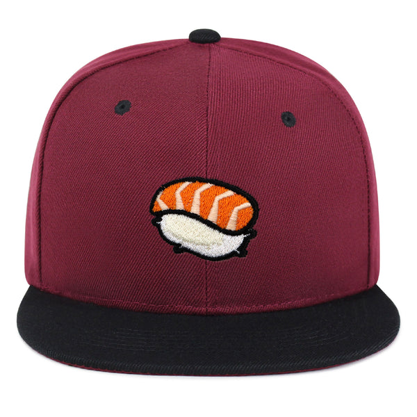 Sushi Snapback Hat Embroidered Hip-Hop Baseball Cap Japanese Food