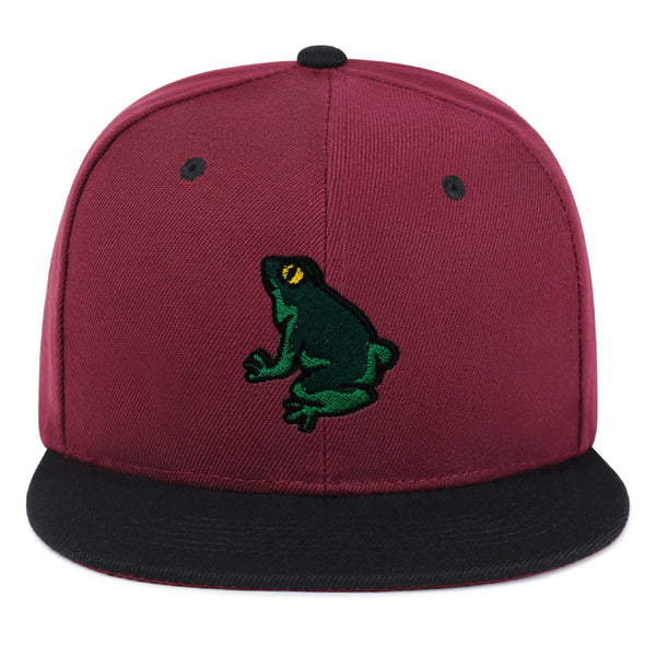 Frog Snapback Hat Embroidered Hip-Hop Baseball Cap Pond