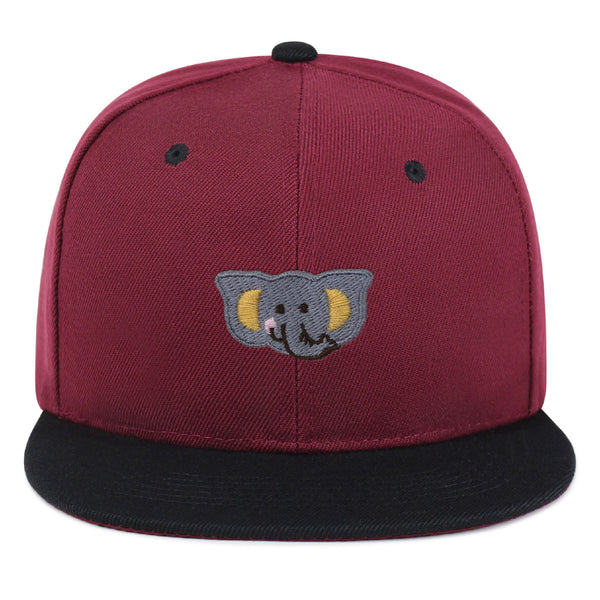 Elephant Snapback Hat Embroidered Hip-Hop Baseball Cap Zoo