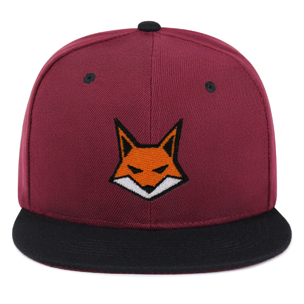 Fox Face Snapback Hat Embroidered Hip-Hop Baseball Cap Wild Animal