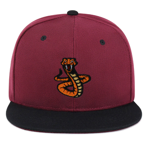 Rattlesnake Snapback Hat Embroidered Hip-Hop Baseball Cap Snake