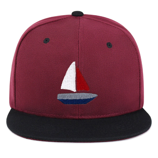 Cute Boat Snapback Hat Embroidered Hip-Hop Baseball Cap Sailor Ocean