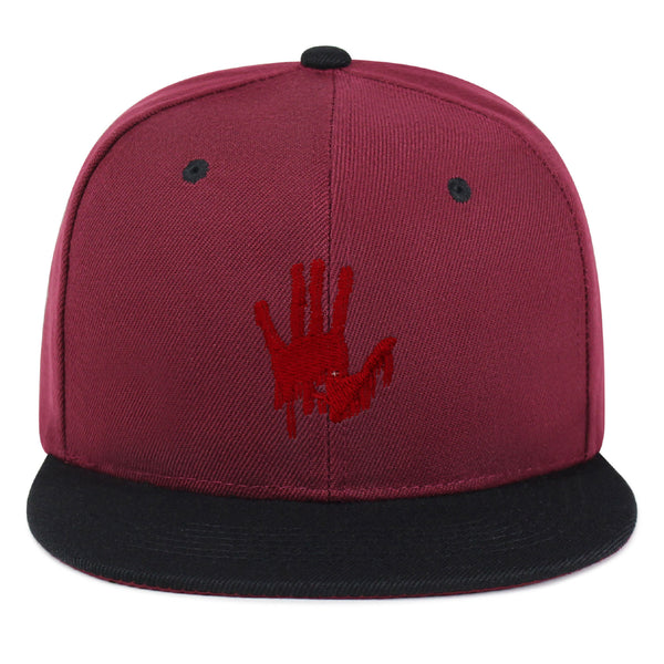 Bloody Hand Snapback Hat Embroidered Hip-Hop Baseball Cap Horror