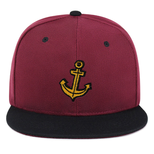 Anchor Snapback Hat Embroidered Hip-Hop Baseball Cap Boat Pirate