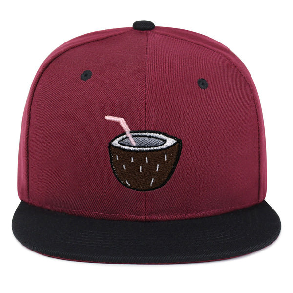 Coconut Snapback Hat Embroidered Hip-Hop Baseball Cap Juice Tree