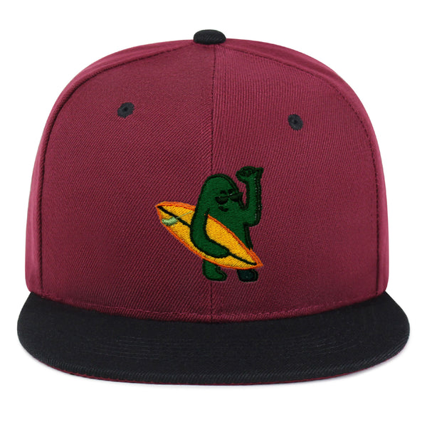 Hola Snapback Hat Embroidered Hip-Hop Baseball Cap Surfing Green