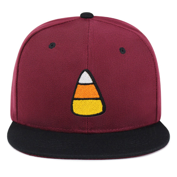 Candy Corn Snapback Hat Embroidered Hip-Hop Baseball Cap Snack Funny