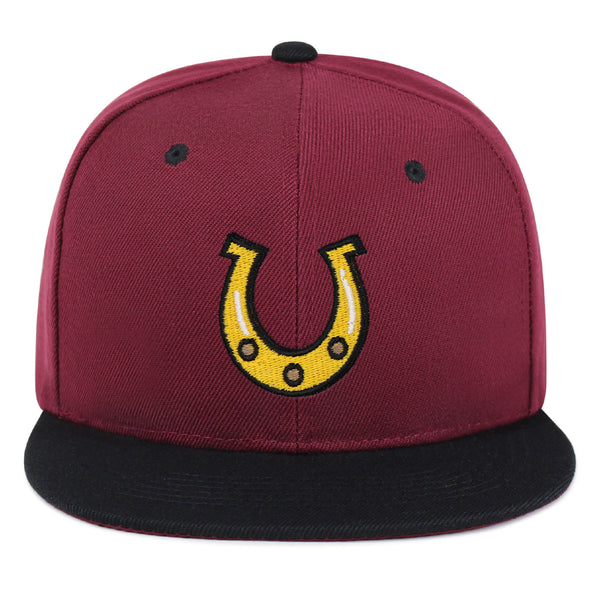 Horseshoe Snapback Hat Embroidered Hip-Hop Baseball Cap Cowboy