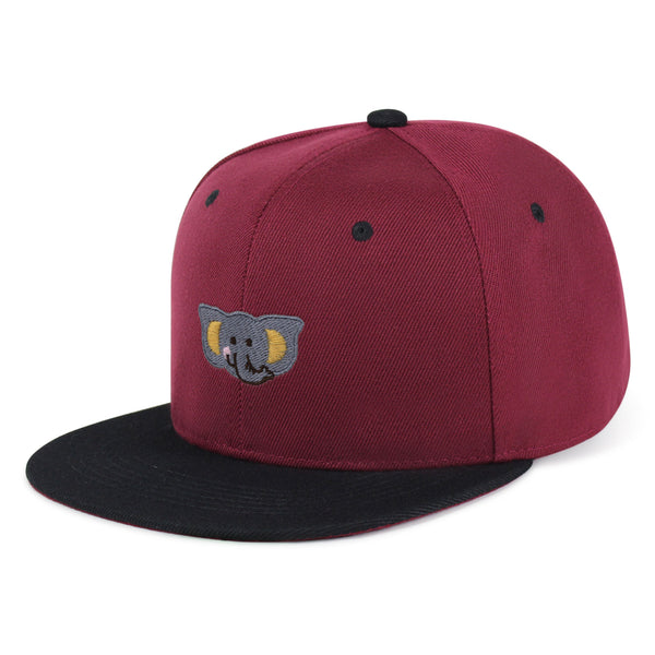 Elephant Snapback Hat Embroidered Hip-Hop Baseball Cap Zoo