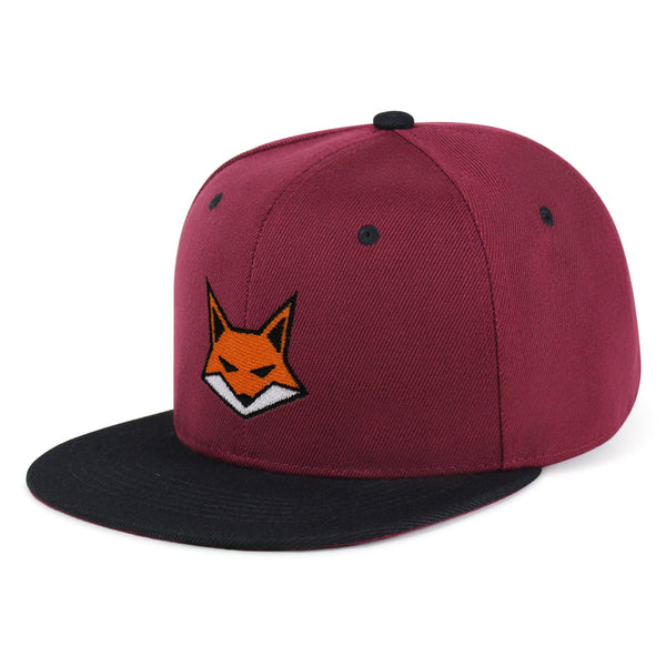 Fox Face Snapback Hat Embroidered Hip-Hop Baseball Cap Wild Animal